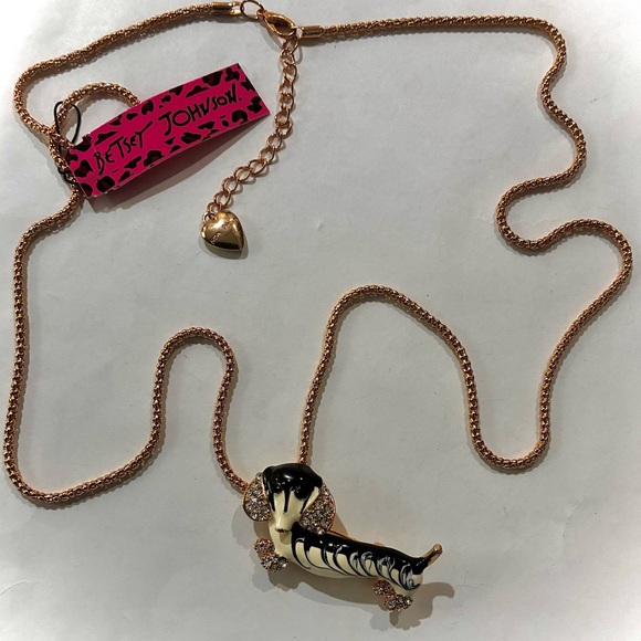 DACHSHUND PUPPY DOG NECKLACE Betsey Johnson inspired - Picture 5 of 10
